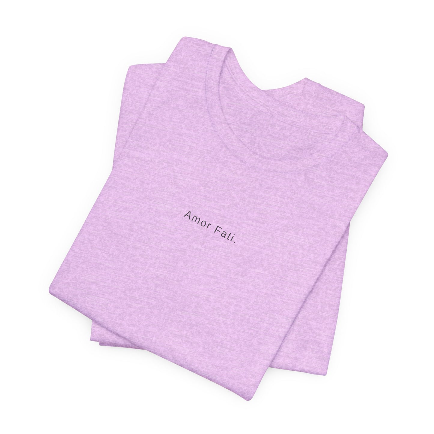 Minimal 'Amor Fati' White Tee — Inspirational Casual Shirt