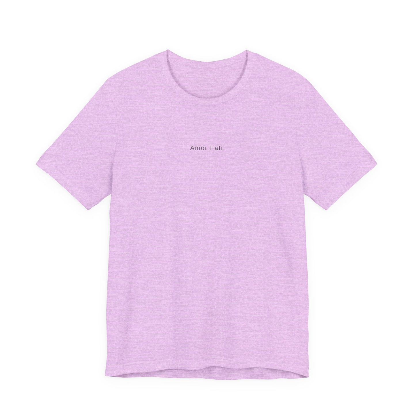 Minimal 'Amor Fati' White Tee — Inspirational Casual Shirt