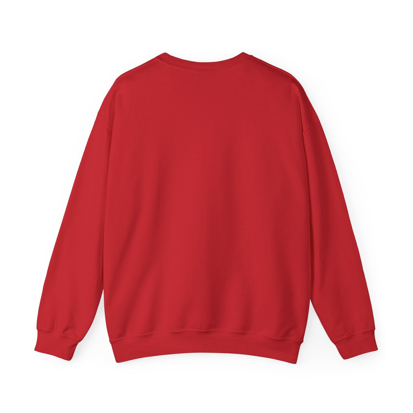 Minimal White Crewneck Sweatshirt — Clean Embroidered Chest Logo