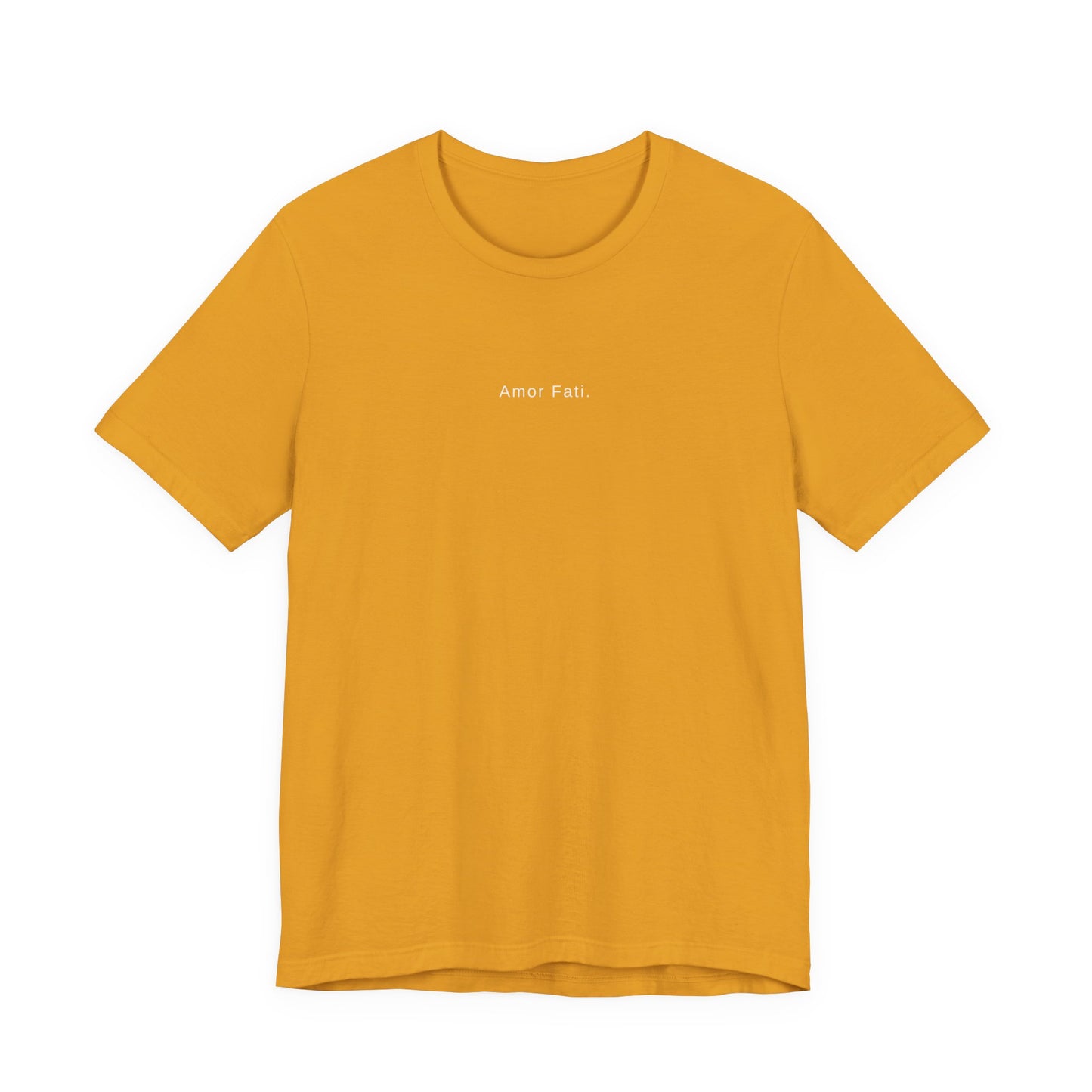 Minimal 'Amor Fati' White Tee — Inspirational Casual Shirt